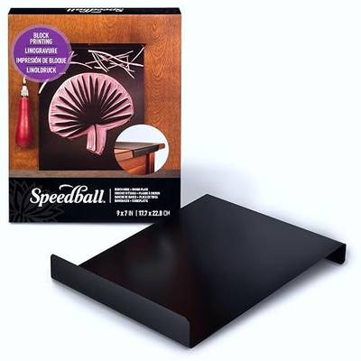 Speedball Bench Hook and Inking Plate for Block Printing Carving, 9"x7", Made in USA