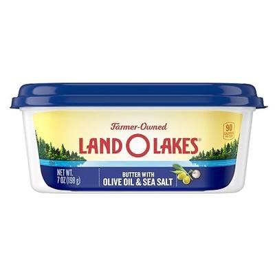 Land O Lakes Butter with Olive Oil & Sea Salt, Spreadable, 7 oz tub