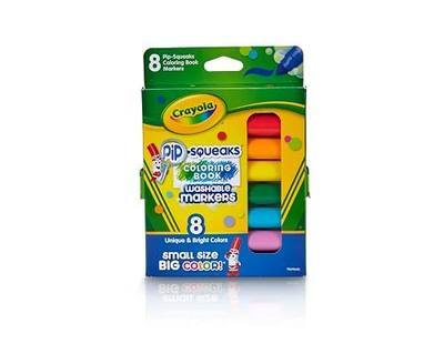Crayola Pip Squeaks Washable Markers, Mini Markers in Classic Colors, 8 Count