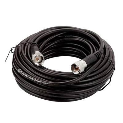 STEREN RG8X Coaxial Cable 50 ft, CB Coax Cable with PL259 UHF Connectors, Male to Male Low Loss 50 Ohm for HAM Radio, LMR400, Antenna Analyzer