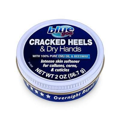 BLUE GOO CRACKED HEELS & DRY HANDS Skin Softener for Dry Feet, Hands, Hydrating and Smoothing, Moisturizer, Dryness Relief, 2 Ounce, made with 100% PURE EMU OIL