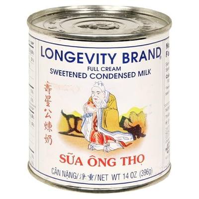Longevity Sweetened Condensed Milk, 14-Ounce (Pack of 4)