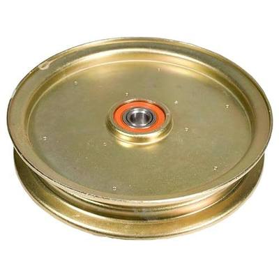 Stens 280-910 Heavy-Duty Flat Idler, Grasshopper 393250, 0.5 ID, 6.75 Width Gold | OEM replacement, replaces Grasshopper 393250, for outdoor power equipment, 6 3/4 in A:, Material Metal, 280-910