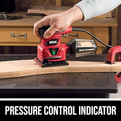 SKIL 2.0 Amp 1/4 Sheet Palm Sander with Pressure Control - 7292-02