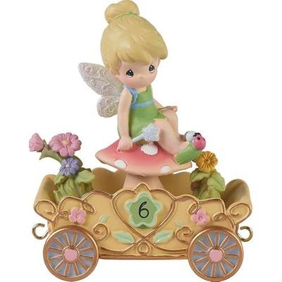 Precious Moments Disney Showcase Collection, Tinker Bell Happy Birthday Parade Figurine, Age 6, Resin Craft, 104408
