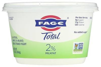 FAGE Total Greek Yogurt, 2% Reduced Fat, Plain, 16 oz