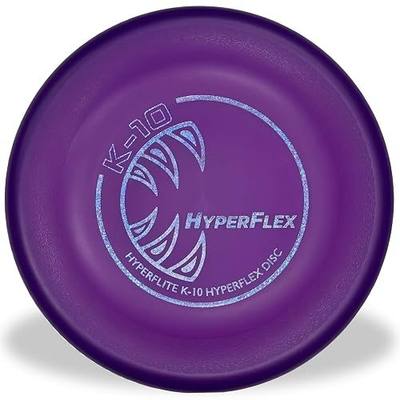 Hyperflite K-10 Hyperflex Flexible Dog Flying Disc, Medium-Large | Ultra Flexible, Puncture Resistant, Competition Approved | 8.75-inch, 150g | Medium & Large Dogs | Purple