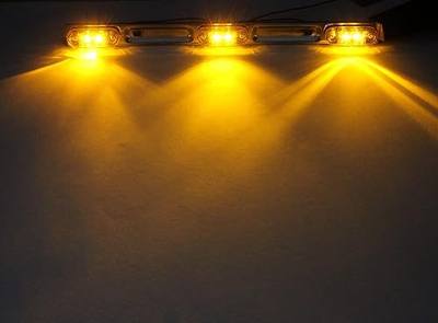 LED Sealed Clearance Light Bar Trailer, Truck, Bus Amber