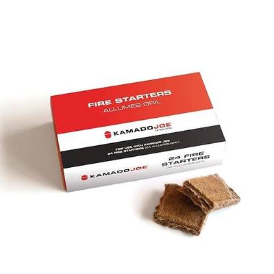 Kamado Joe Pure Paraffin All-Natural Odorless Wax Cube Fire Starters, Made for All Kamado Joe Charcoal Grill and Compatible with All Charcoal Grills & Fireplaces, 24-count, Model KJ-FS