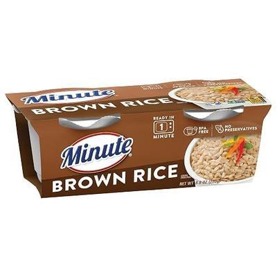 Minute Ready to Serve Brown Rice, Whole Grain, Gluten Free, Non-GMO, No Preservatives, (BPA-Free Cups), 8.8 Ounce (Pack of 2)