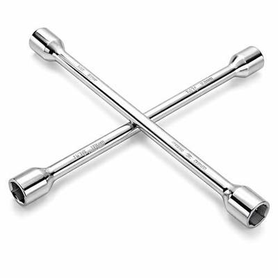 Powerbuilt 14-Inch Universal Lug Wrench, Fits SAE and Metric Lug Nuts, Roadside or Shop Vehicle Car Tire Repair, Heavy Duty - 940558