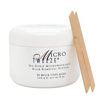 Micro Tweeze No-Strip Microwaveable Hair Removal Wax Kit, Stripless Waxing System for Face and Body, Smooth and Long-Lasting Results, Ideal for All Skin Types