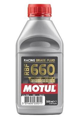 Motul RBF 660 Racing Brake Fluid – DOT 4, 100% Synthetic Racing Brake Fluid - 500ml Bottle (101667)