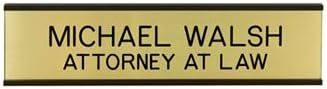 Personalized Nameplate with Wall Holder