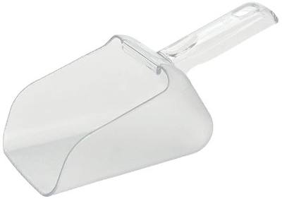 Rubbermaid Commercial Products Clear Bouncer Utility Scoop, 32-Ounce, Clear, Food Service Supplies for Weddings/Ice Bucket/Kitchen/Popcorn
