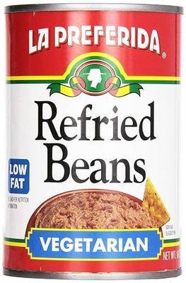 La Preferida Refried Beans, Vegetarian and Low Fat, 16 oz