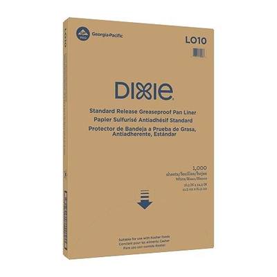 Georgia-Pacific Dixie Grease-Proof Non-Stick Pan Liner by GP PRO (Georgia-Pacific), White, LO10, 24.375'' Length x 16.375" Width, (Case of 1,000)