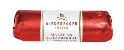 Niederegger Classic Marzipan Loaf Coated with Crisp & Dark Chocolate - 4.4 oz | Ultimate Marzipan Masterpiece, Premium Quality Ingredients, Handcrafted, Authentic | Made in Germany since 1806 | Kosher