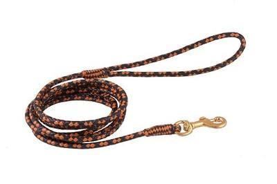 Alvalley Braided Leather Dog Leashes with Snap Clip - Pet Leads for Dogs - Soft Hand-Crafted Leather Leash - Sizes for Small, Medium, & Large Dogs (Black - Tan, 183cm or 6ft - Medium)