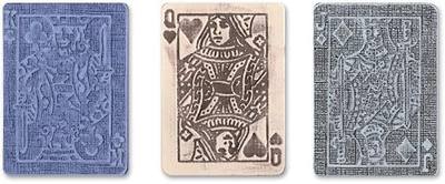 Sizzix 657194 Texture Trades Embossing Folders, Poker Face Set by Tim Holtz, Pack of 3, Multicolor