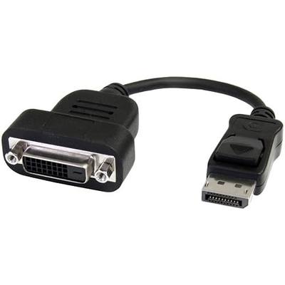 StarTech Active DisplayPort to DVI-D Adapter, 1920x1200 (DP2DVIS) | DP 1.2 HBR2, Single-link, Active, 1080p 60Hz, EDID DDC pass-through, Latching DP, Eyefinity, AMD Eyefinity, Monitor