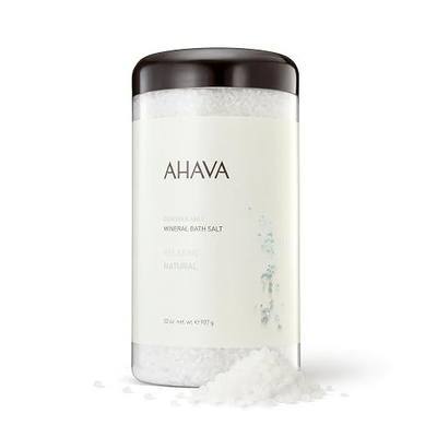AHAVA Dead Sea Mineral Bath Salt- Intense Relaxation for Body & Mind, Elevates Moisture, Softens & Eases Sore Muscles, Enriched by Exclusive Dead Sea Salt & Osmoter blend, 32 oz