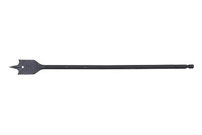 Century Drill & Tool 36864 Lazer Spade™ Bit, 1", Overall Length: 12" | 1/4" power shank, precision-fit tip, Wood Boring, Raker Spur Cutting, Corrosion-Resistant, Re-Sharpenable