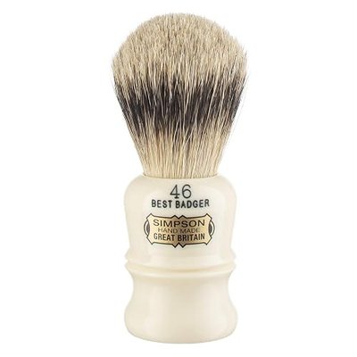 Simpson Berkeley 46 Best Badger Shaving Brush - Handmade British Shaving Brush for Men - Premium Quality by Simpson Shaving Brushes (Berkeley 46 Best Badger)