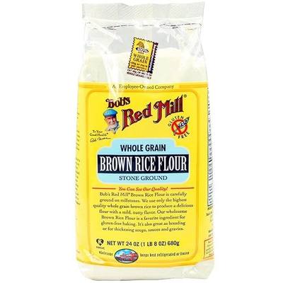 Bob's Red Mill Gluten Free Brown Rice Flour, 24 Ounce (Pack of 4)
