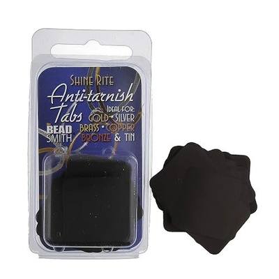 The Beadsmith Anti-Tarnish Tabs | 1 x 1 Inch, Non-Abrasive, 50 Tabs Per Pack, for Jewelry Storage