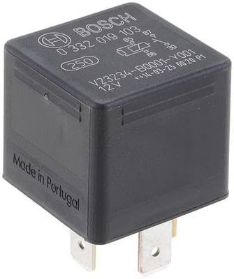 BOSCH 0332019103 Normal Open Mini Relay - 4 Pins, 12 V, 30 A - Single