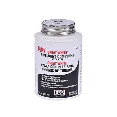 Oatey 31231 Pipe Joint Compound with PTFE with Brush, 8 fl.Ounce