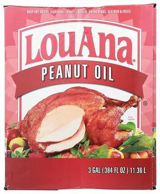 LouAna Peanut Frying Oil 3 gal. Boxed