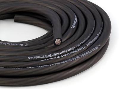 KnuKonceptz Kolossus Flex Kable 4 Gauge Power Wire Black OFC (Sold in 5 Foot increments)