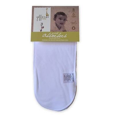 Geffen Baby Quick Absorbers Cloth Diaper Inserts & Liners, 60% Hemp 40% Organic Cotton, Reusable Baby Diaper Insert, Soft Absorbent Cloth Diaper Accessories, Universal Fit, 6 Pack