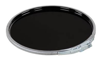 Vestil LID-STL-LL-UN Steel Unrated Lever Lock Lid 5 Gallon Black