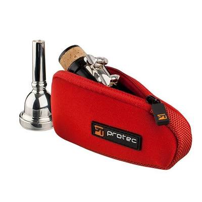 Protec Neoprene Trombone/Alto Saxophone Mouthpiece Pouch, Red (Model N264RX)