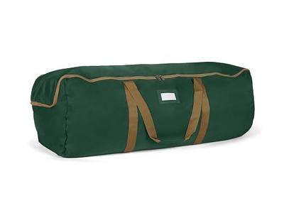 Covermates Christmas Tree Storage Bag - Heavy-Duty Canvas Storage Bag with Handles & D-Ring Hanger - Durable Polyester Protects Trees, Garlands & Holiday Decor from Dust & Damage, Green