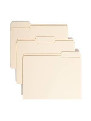 Smead File Folder, 1/3-Cut Tab, Assorted Positions, Letter Size, Manila, 24 per Pack (11928)