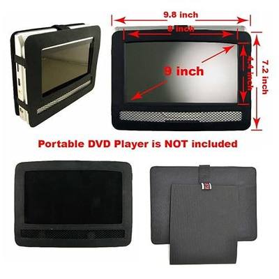 TFY Car Headrest Mount for Swivel & Flip Style Portable DVD Player-9 Inch | Compatible with Swivel DVD Players | Portable | Swivel screen support | Secure hold | Adjustable | Durable construction