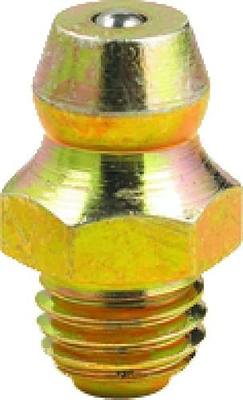 Lumax LX-3007-10 1/4"-28 Taper Thread (SAE-LT) Straight 0.54" Long Grease Fitting, (Pack of 10), the Ball Check Prevents Dust and Dirt Contamination