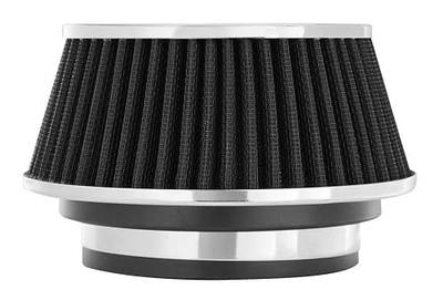 Spectre Universal Clamp-On Air Filter: High Performance, Washable Filter: Round Reverse Tapered; 3 in/3.5 in/4 in Flange ID; 2.625 in (67 mm) Height; 6 in (152 mm) Base; 4.75 in Top, SPE-8161, Black