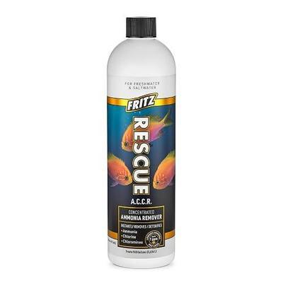 Fritz Aquatics ACCR Water Conditioner Instantly Removes Toxic Ammonia/Chlorine & Chloramines for Fresh & Salt Water Aquariums (16-Ounce)