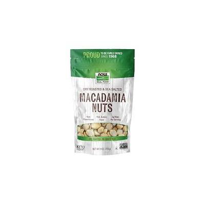 NOW Foods, Macadamia Nuts, Dry Roasted with Sea Salt, Source of Fiber, Gluten-Free and Certified Non-GMO, 9-Ounce (Packaging May Vary)