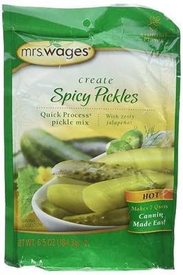 Mrs. Wages Hot Spicy Pickle Canning Mix-One 6.5 Ounce Package