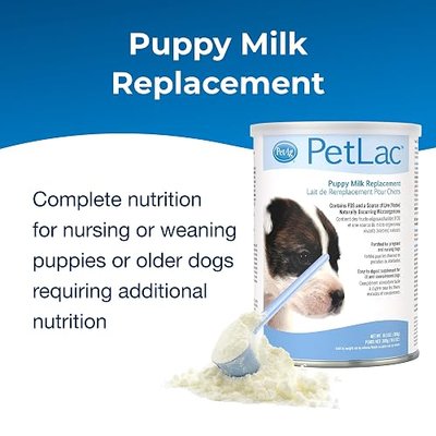 Pet-Ag PetLac Powder for Puppies - 10.5 oz - Puppy Milk Replacement Powder Puppies Newborn to Six Weeks Old - Easy to Digest
