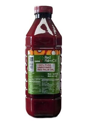 Omni Red Palm Oil 2 Liter (67.63 fl Oz) – Authentic Red Palm Oil – Unrefined, Rich Color & Traditional Flavor – Ideal for African & Caribbean Cooking