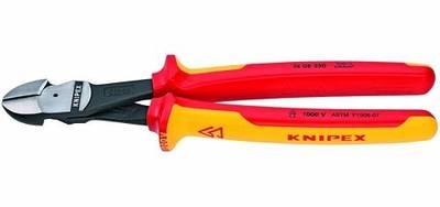 KNIPEX - 74 08 250 US Tools - High Leverage Diagonal Cutters, 1000V Insulated (7408250US)