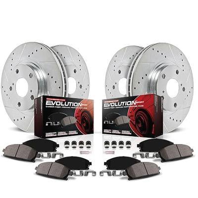 PowerStop Z23 Performance Brake Pad & Rotor Kit Front & Rear K242