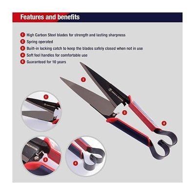 Spear & Jackson Razorsharp Topiary Shears – Precision Garden Shears for Pruning, Shaping, and Trimming Plants